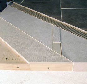 Exterior Tile Assembly Details including Tiledek Waterproof Membrane